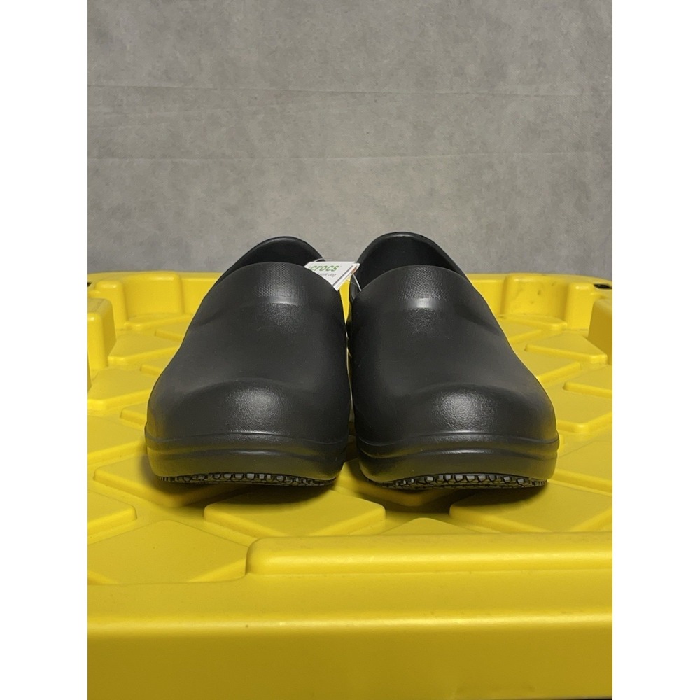 NWT Crocs Neria Pro II Work Clog Black Women's Size 9 Slip-On Professional Shoes - Picture 2 of 11